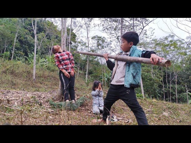 (poor fatherless boy) was kicked out of the house by his own mothe