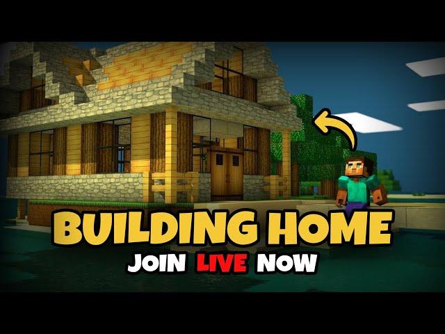 Building Home in Minecraft Live  #minecraftlivesteam  #shortslive #livegaming