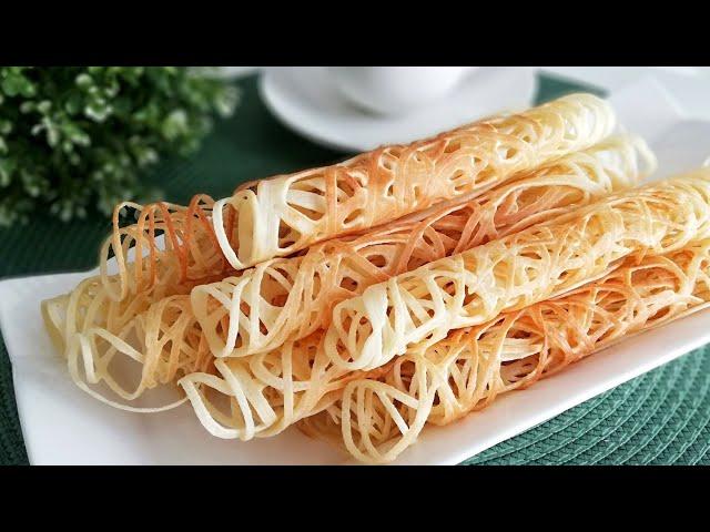 Сладкие, ХРУСТЯЩИЕ и просто вкусные АЖУРНЫЕ блинчики | Блины-паутинки | Crispy gossamer pancakes