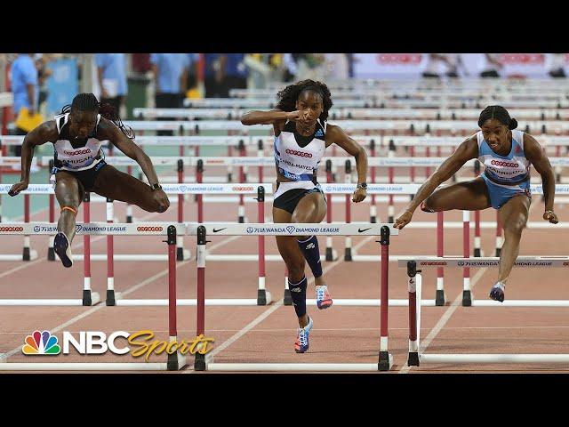 .01 decides Keni Harrison's fate in nailbiting Doha 100m hurdles | NBC Sports