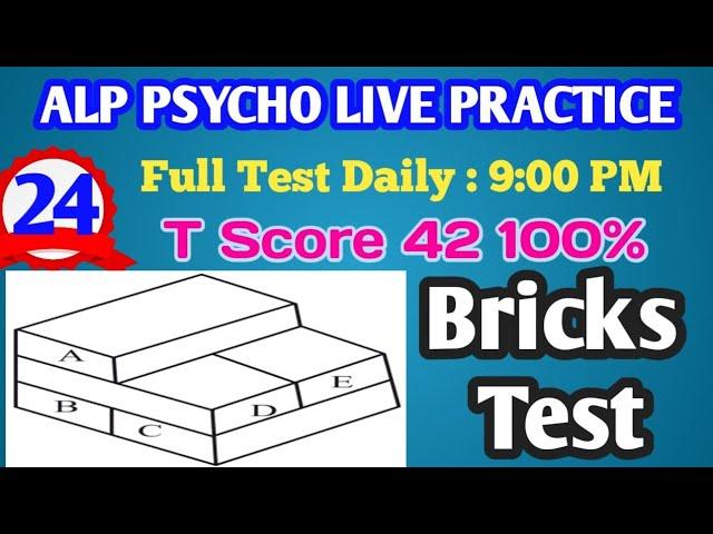  ALP Psycho Sectional Test – Bricks Test 24