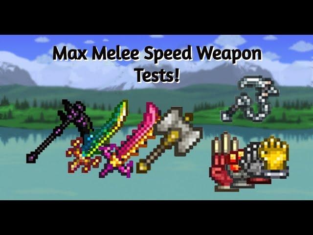 Max Melee Speed (Weapons Showcase) - Terraria 1.4.3