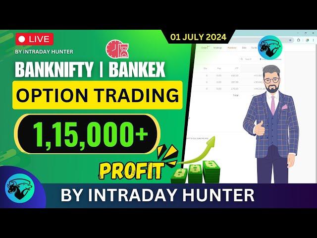 Live Intraday Trade | Bank nifty Option Trading by Intraday Hunter