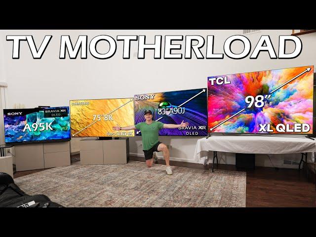 Massive OLED vs QLED showdown - 65"-98" TVs