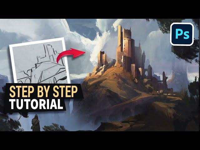 Concept Art Process ( Digital Painting Tutorial )