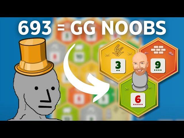 Catan Pro Plays CRAZY 693 “GG Noobs” Strategy