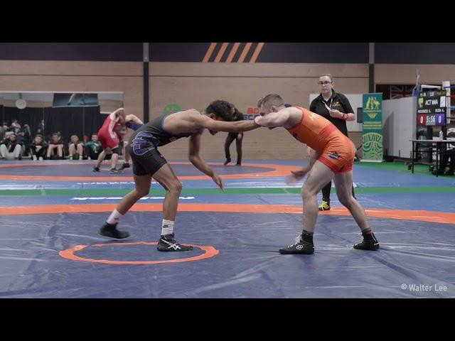 JUSTIN HOLLAND vs SURAJ SINGH   [4K VIDEO]  -  AUSTRALIAN NATIONAL WRESTLING CHAMPIONSHIPS 2022