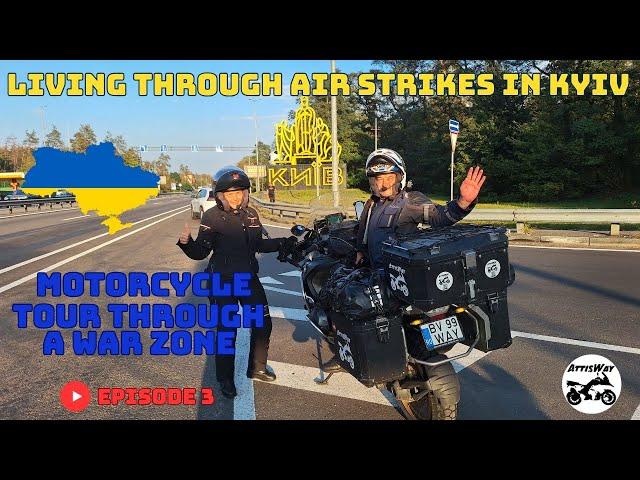 Air Strikes Over Kyiv   Motorcycle Adventure Through a War Zone: Ukraine  2024  #attisway