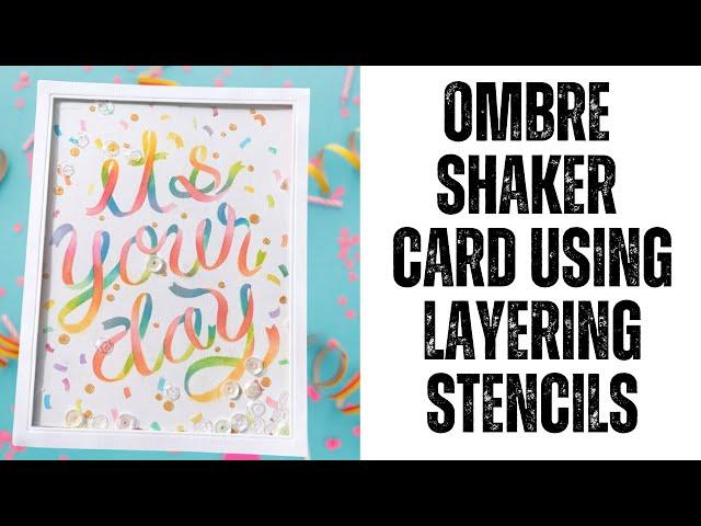 Ombre Ink Blending With Stencils Using Hero Arts Hero Studio