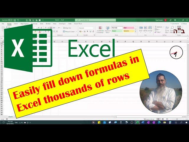 Filling down a formula in Excel thousands of rows.