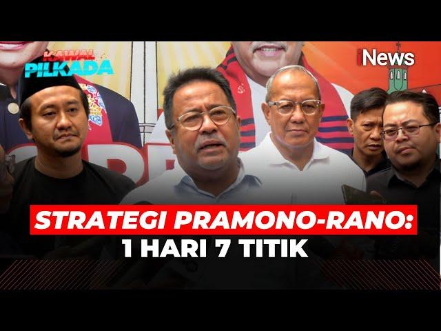 Strategi Pramono-Rano 1 hari 7 Titik, Efektif Jangkau Semua Wilayah Jakarta