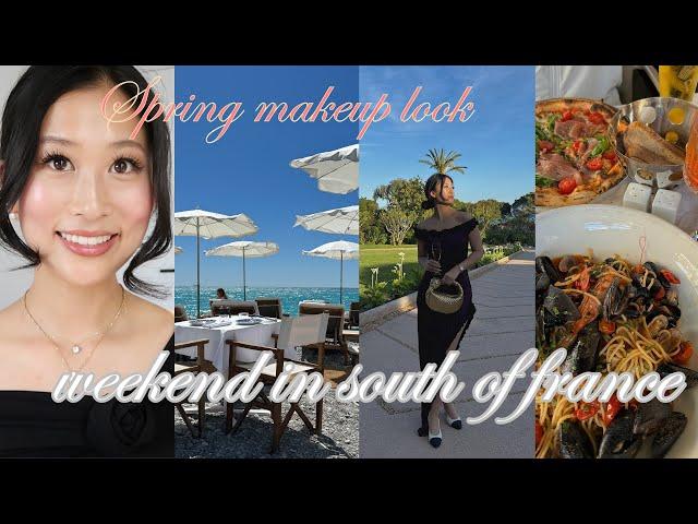 Spring makeup look + short and sweet weekend in the south of France