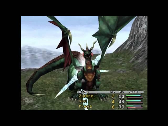 FFIX Grand Dragon Early Kill on Disc 1 without Quina