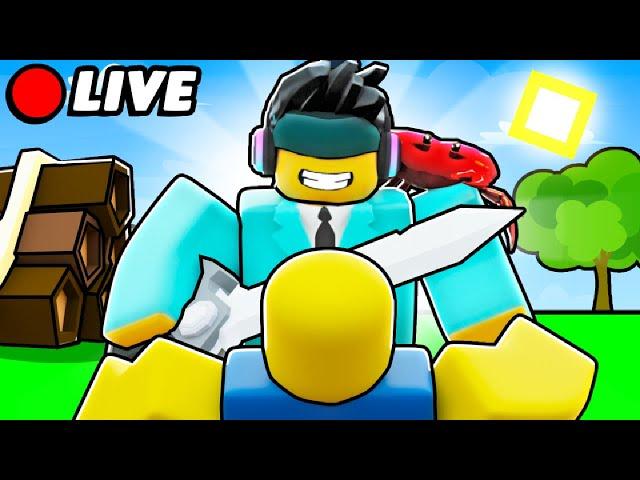 Roblox Bedwars Live Playing with Viewers Kit Giveaway 