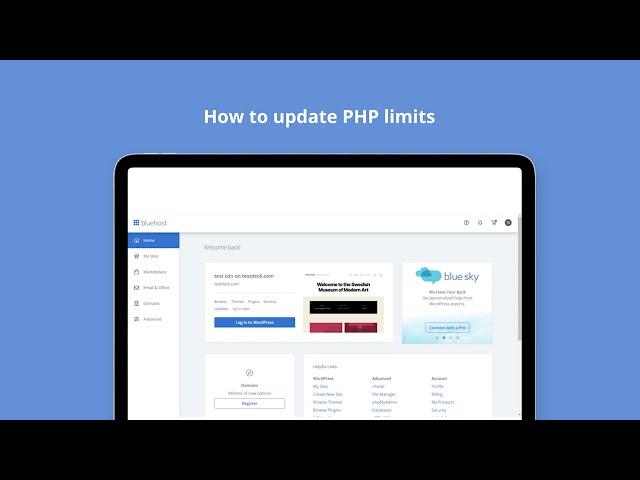 How to update the PHP version, PHP limits and WordPress Memory limit set