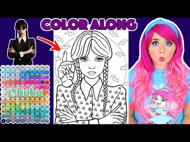 Color Wednesday & Thing Halloween Picture With Me | COLOR ALONG WITH KIMMI