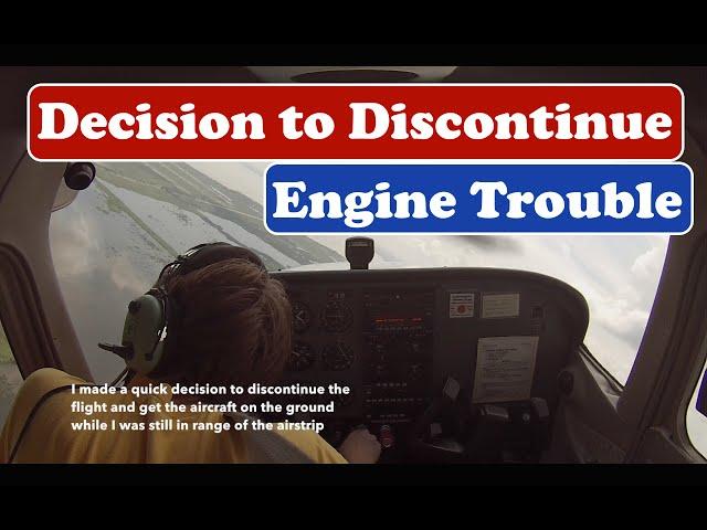 Engine Roughness on Takeoff| Decision to Discontinue| Cessna 172