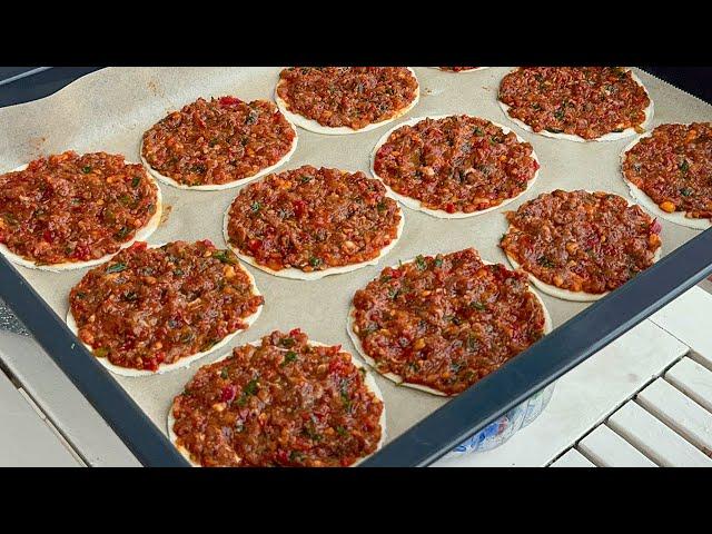 ÇOCUKLAR NE ZAMAN LAHMACUN İSTESE BU TARİFİ YAPIYORUMÇITIR ÇITIR FINDIK LAHMACUN TARİFİ