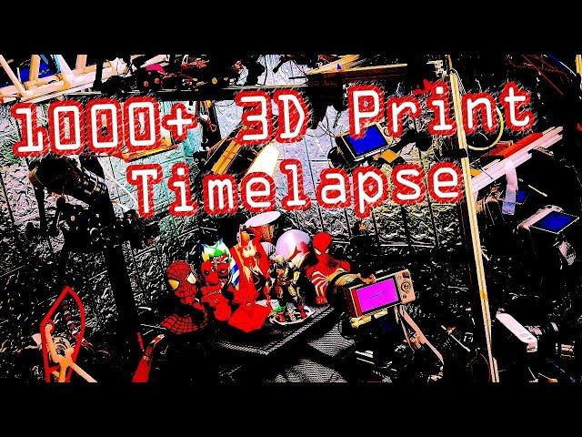 Best supportless 3D Printed Timelapse videos in 4K | Over 1000 print