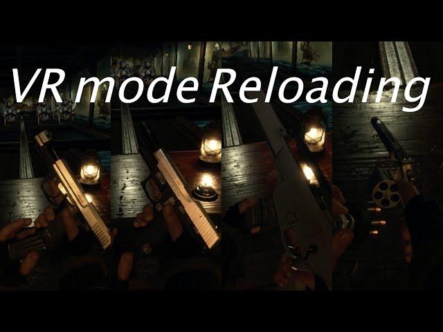 Resident Evil 4 VR Mode All Guns Reloading / バイオハザード RE:4 VRモード 全武器リロード集