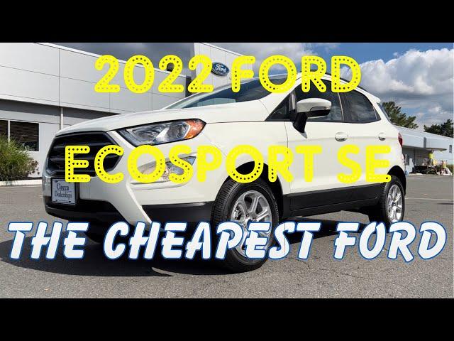 2022 Ford EcoSport SE - Buy, Lease or Pass?