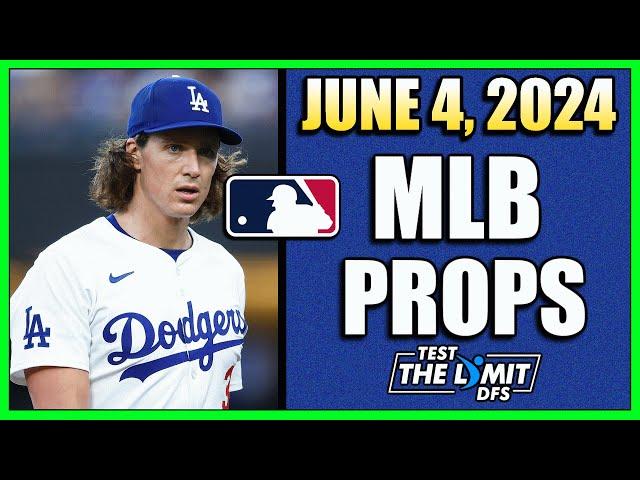 BEST MLB PLAYER PROP PICKS | Tuesday 6/4/2024 | Prizepicks Props Today