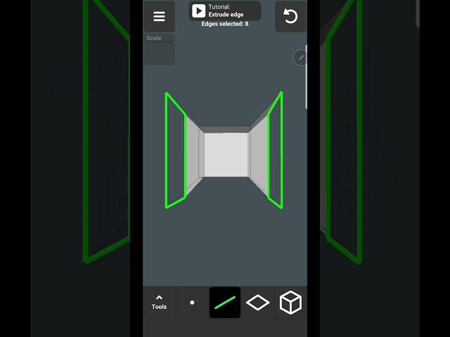 3D Modeling App: Square hole thru a cube