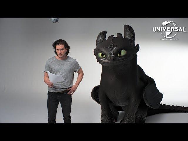 HOW TO TRAIN YOUR DRAGON: THE HIDDEN WORLD | Kit Harington Auditions with Toothless