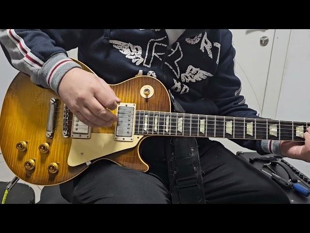 Real PAF  vs  Custombuckers   on gibson Les Paul R9 2022