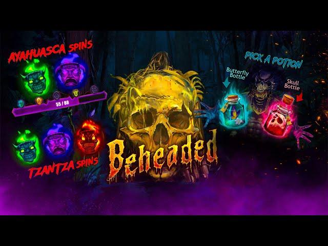 NEW SLOT BEHEADED!! - A Look At All Features And Base Game!! + 6000X