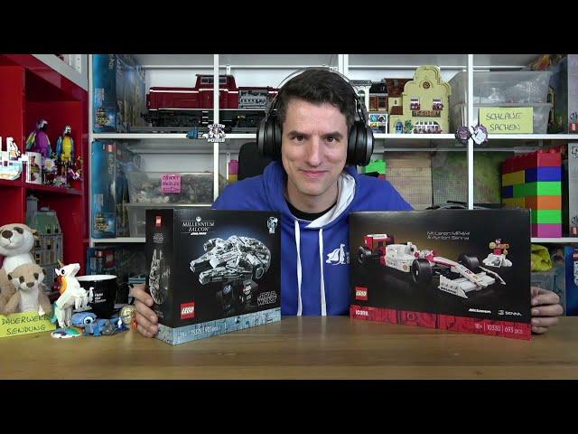 Sennas McLaren und ein Mini-Falcon- Live Bauen mit dem Helden - Lego Neuheiten 10330 & 75375