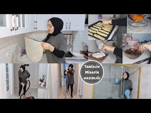 MİSAFİR HAZIRLIĞIM  | ÇAY SAATİ TARİFLERİ | HIZLANDIRILMIŞ MOTİVASYONLU TEMİZLİK |VLOG| DUŞAKABİN