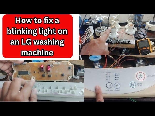 How to fix a blinking light on an LG washing machine #electrical #washingmachinerepair  #repair