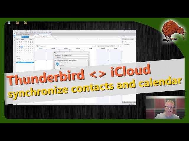 Thunderbird: Synchronize with iCloud, calendar and contacts