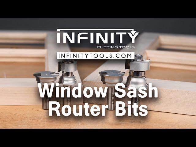 Infinity Cutting Tools - Window Sash Router Bit Set