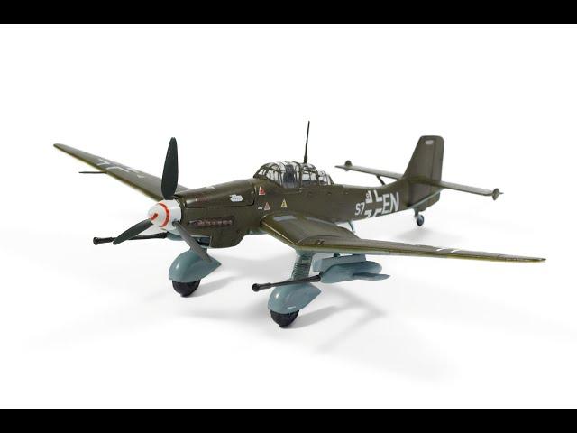 Junkers Ju 87G-2 Tank Buster. Plastic 1:72 scale model from Revell (04692). Full build video