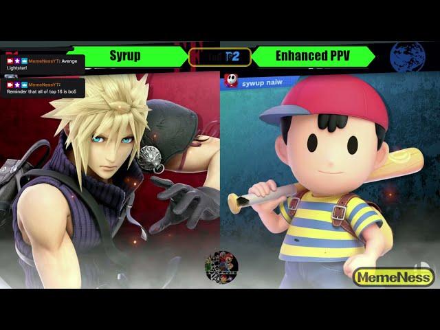 Wednesday Night Smashdown(11/10/21) Top 16 - Syrup (Ness) vs Enhancedpv (Cloud) Smash Ultimate