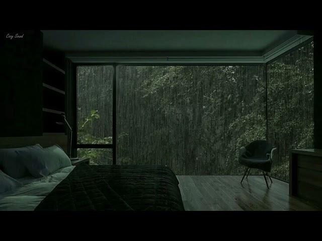 Rainforest Rain Sounds for Sleeping or Studying ️ Rainstorm and Thunder Sounds for Disorders Sleep