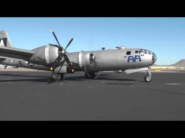 B29 FIFI Engine Start Takeoff Landing  CAF DeerValley