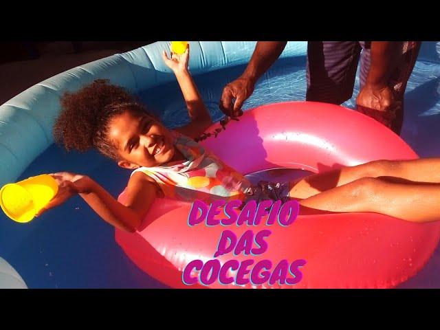 DESAFIO DAS CÓCEGAS NA PISCINA- @mundodaanajuliapipoca