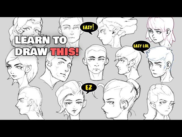 HOW TO DRAW SIMPLE FACES (easy)