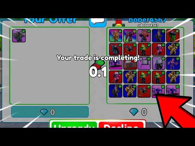 OMG  TRADE NEW TITAN FANMAN FOR *INSANE* OFFER | Toilet Tower Defense EP 75