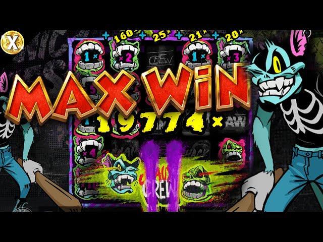  First 20,000x MAX WIN On Chaos Crew 2!  EPIC Big WIN New Online Slot - Hacksaw Gaming