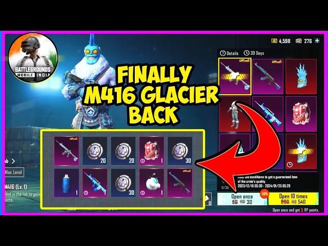 M416 Glacier Crate Opening After 5 Years in BGMI • BGMI Crate Opening ! SoloGod #bgmi #create