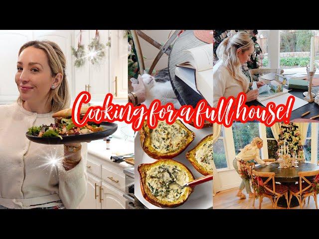 DAY IN THE LIFE // HOLIDAY HOMEMAKING FOR MY FAMILY OF 6 // COOKING AND CLEANING FOR A FULL HOUSE