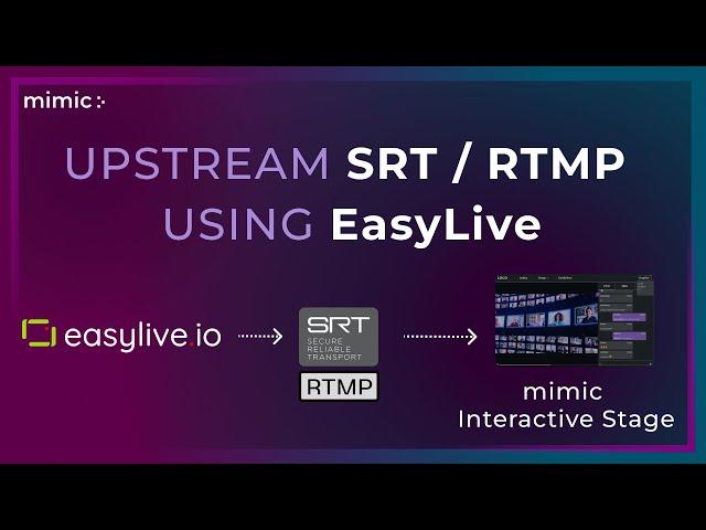 Upstream using easylive.io to mimic stage with audeience engagement