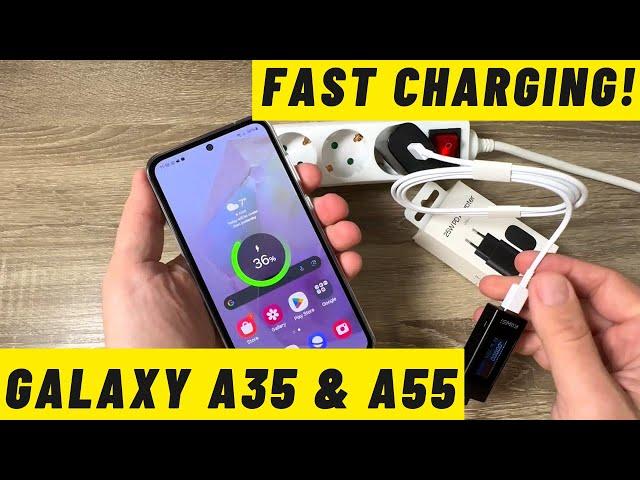 How to Enable / Disable FAST CHARGING on Samsung Galaxy A35 & A55