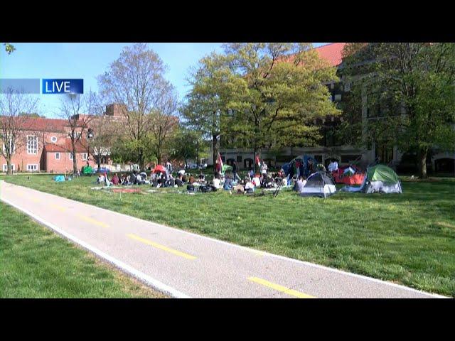 Pro-Palestine student protest at Purdue
