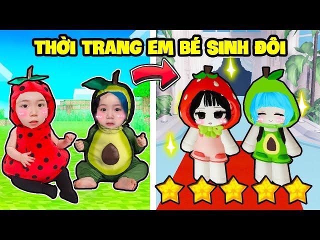 SAMMY VÀ MÈO SIMMY THỜI TRANG PHIÊN BẢN EM BÉ SINH ĐÔI SIÊU ĐÁNG YÊU TRONG ROBLOX