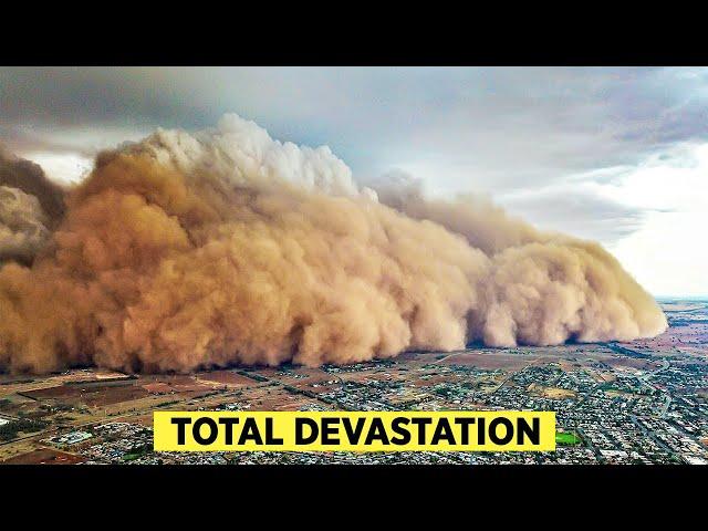 MONSTER Dust Storm SWALLOWS California